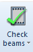 1. Check beams button