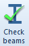1. Check beams button