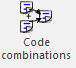 3. Code Combination button