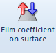 9. Film coefficient on surface button