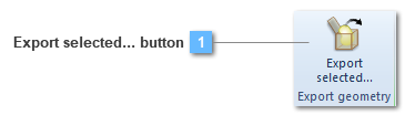 Export geometry toolbar