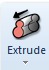 1. Extrude button