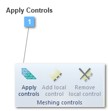 Meshing controls toolbar