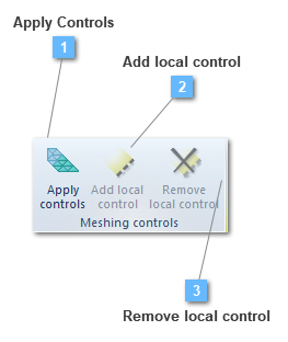 Meshing controls toolbar
