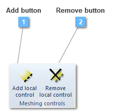 Meshing controls toolbar