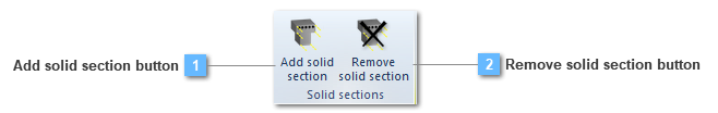 Solid sections toolbar