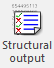 1. Structural output button