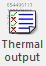 4. Thermal output button