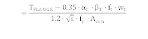 =(T_FLANGE-0.35α_Cβ_Tf_tw_t)/(1.2√εf_yA_con )
